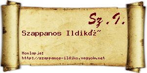 Szappanos Ildikó névjegykártya